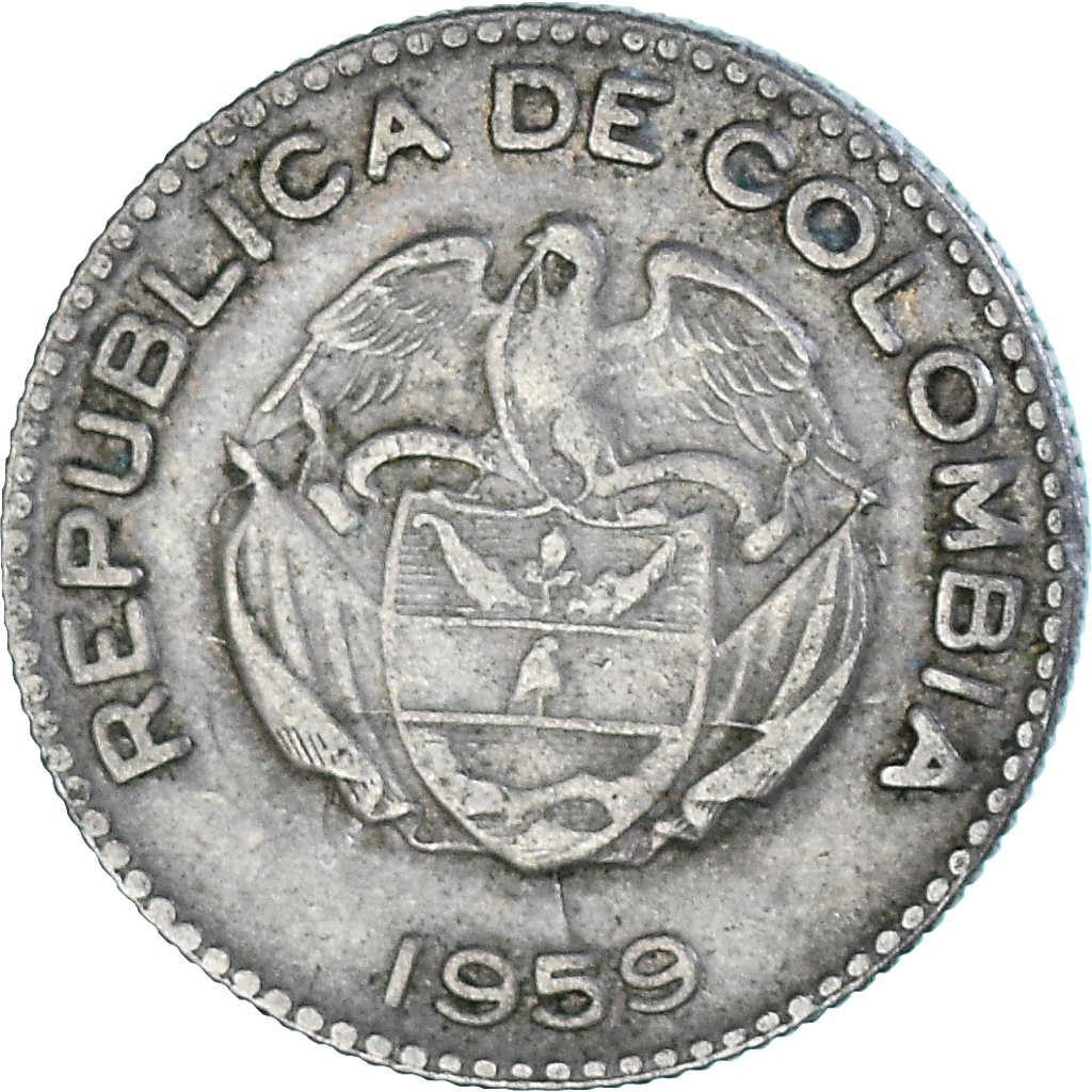 Coin, Colombia, 10 Centavos, 1959