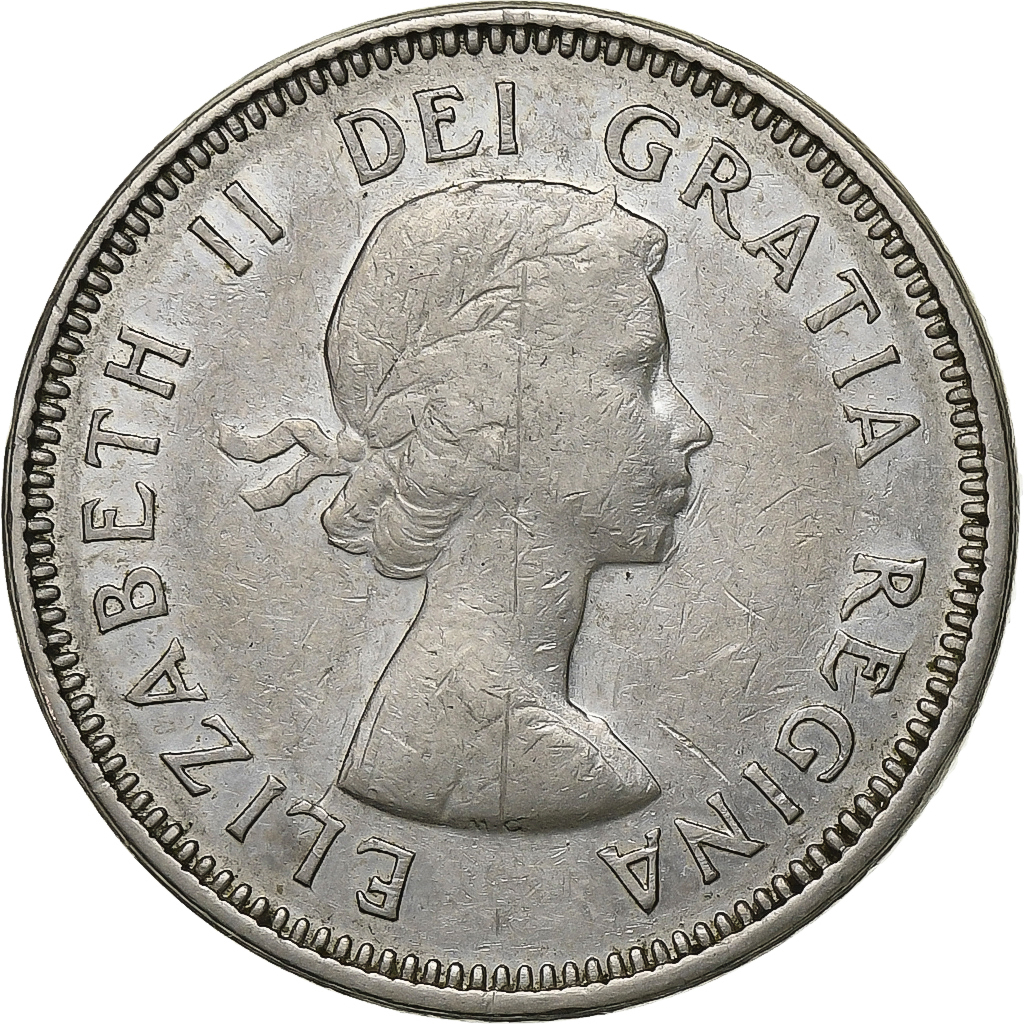 Canada, Elizabeth II, 5 Cents, 1963, Ottawa, Nickel, 