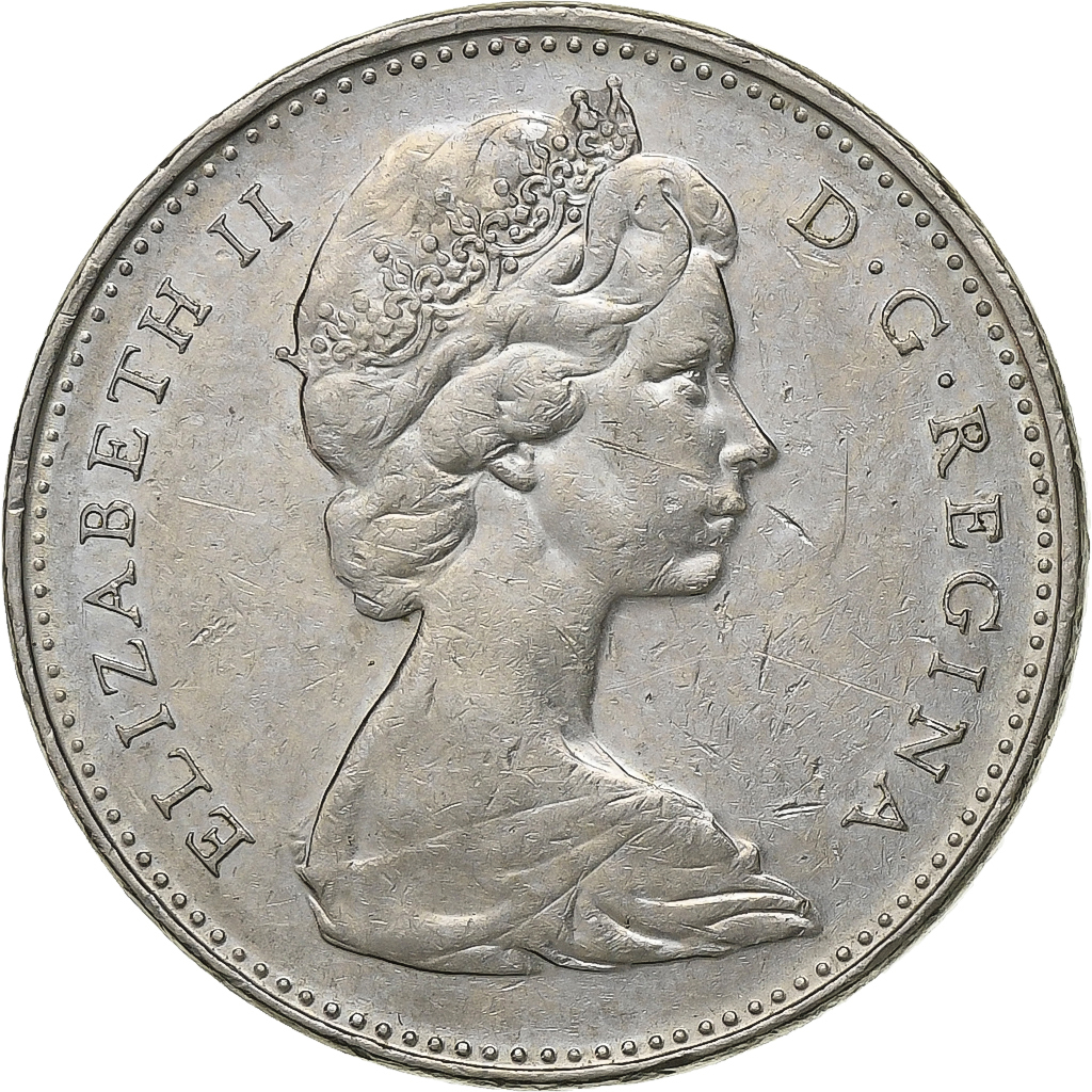 Canada, Elizabeth II, 5 Cents, 1973, Ottawa, Nickel, 