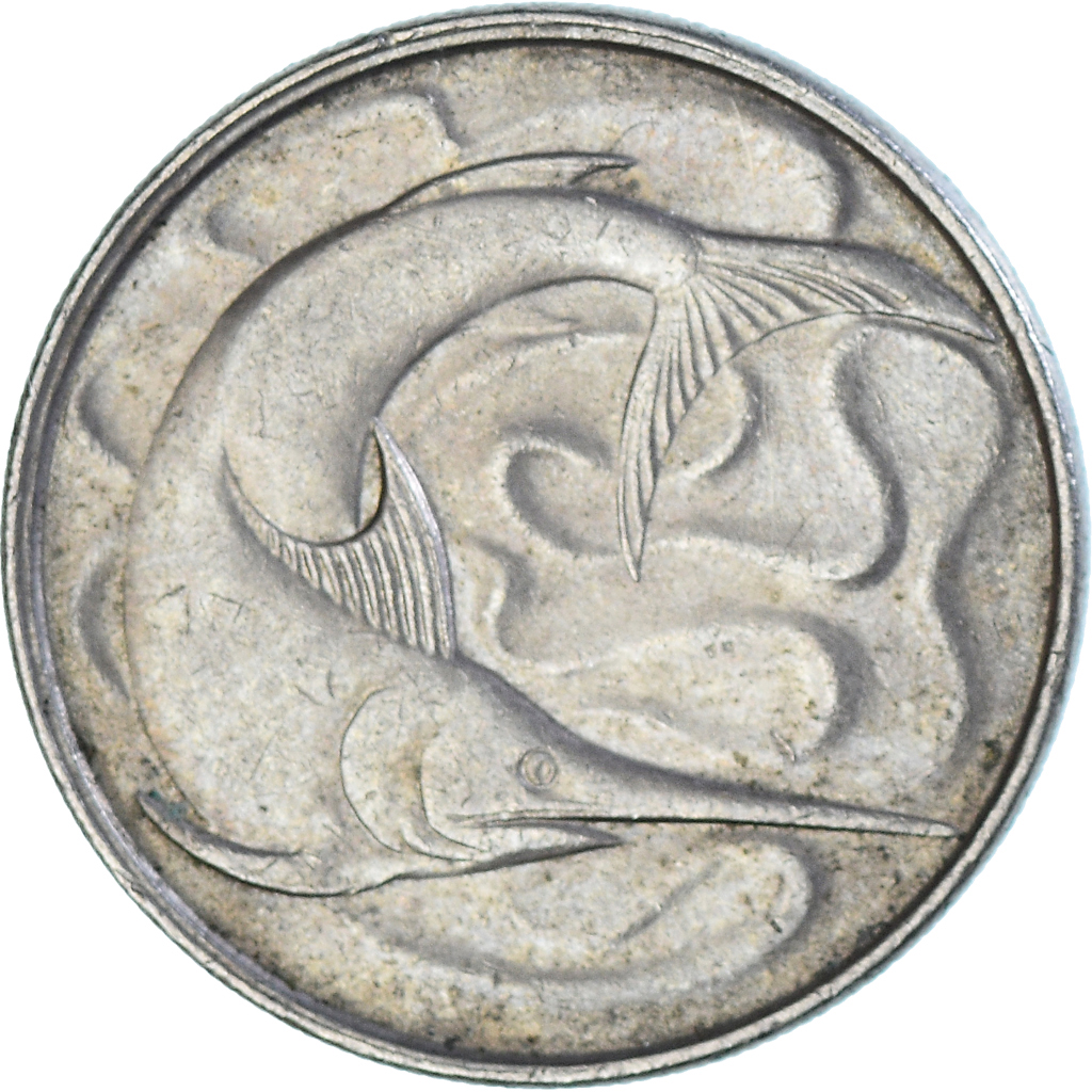 Coin, Singapore, 20 Cents, 1981