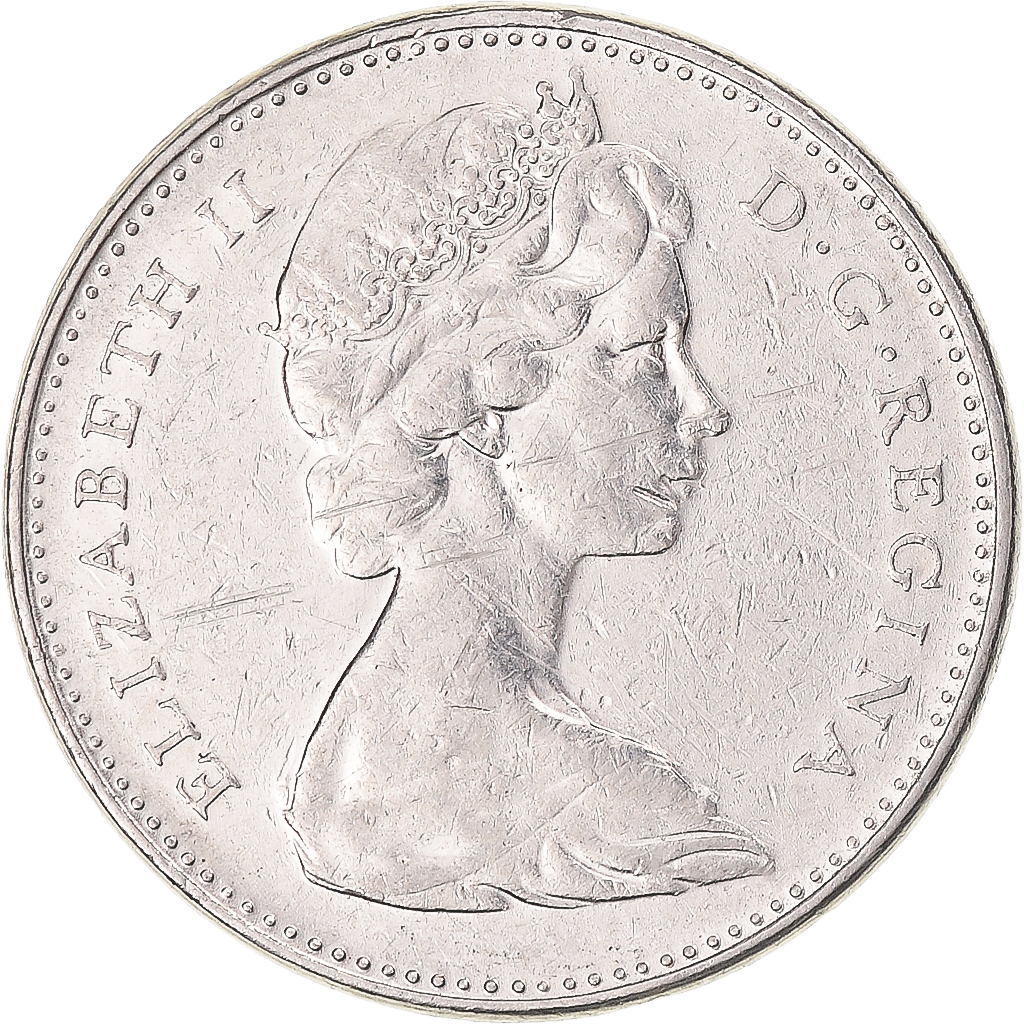 Coin, Canada, 5 Cents, 1971