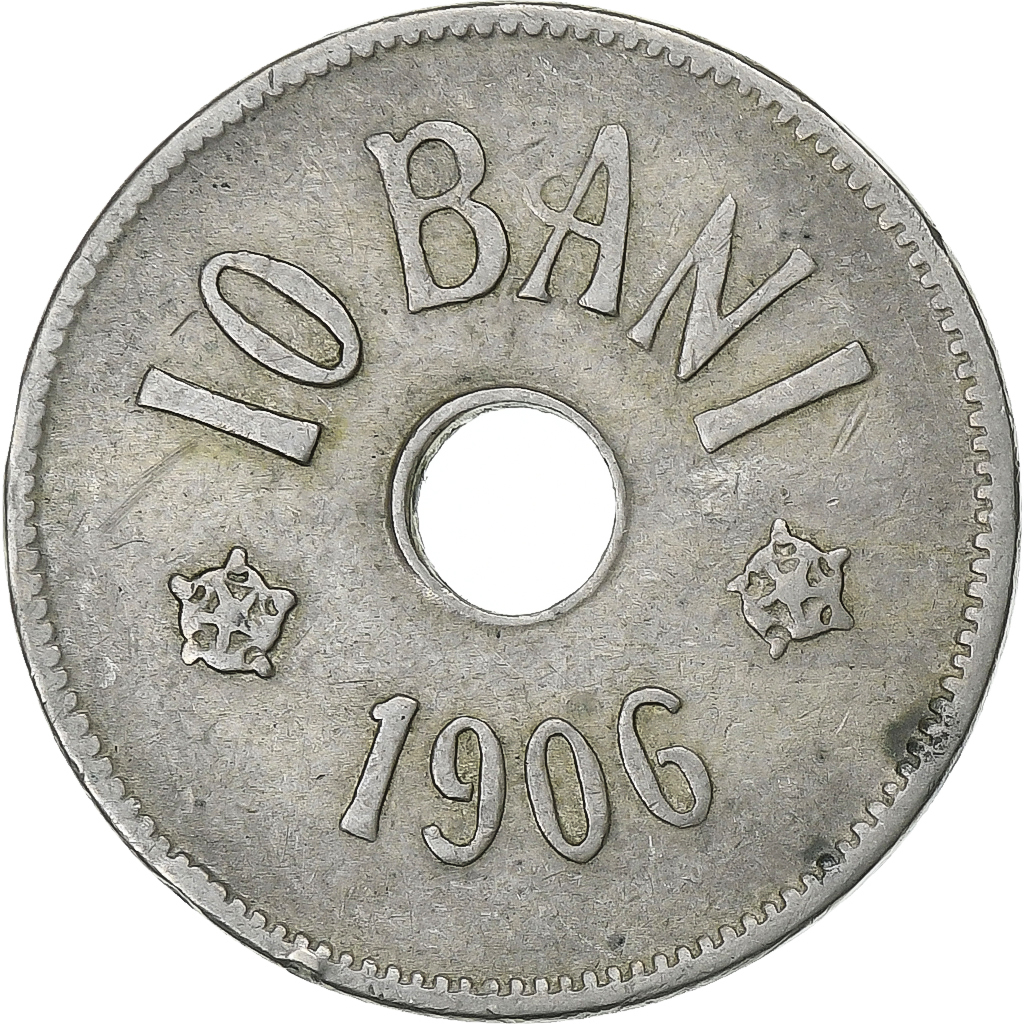 Romania, Carol I, 10 Bani, 1906, Brussels, Copper-nickel, , KM:32