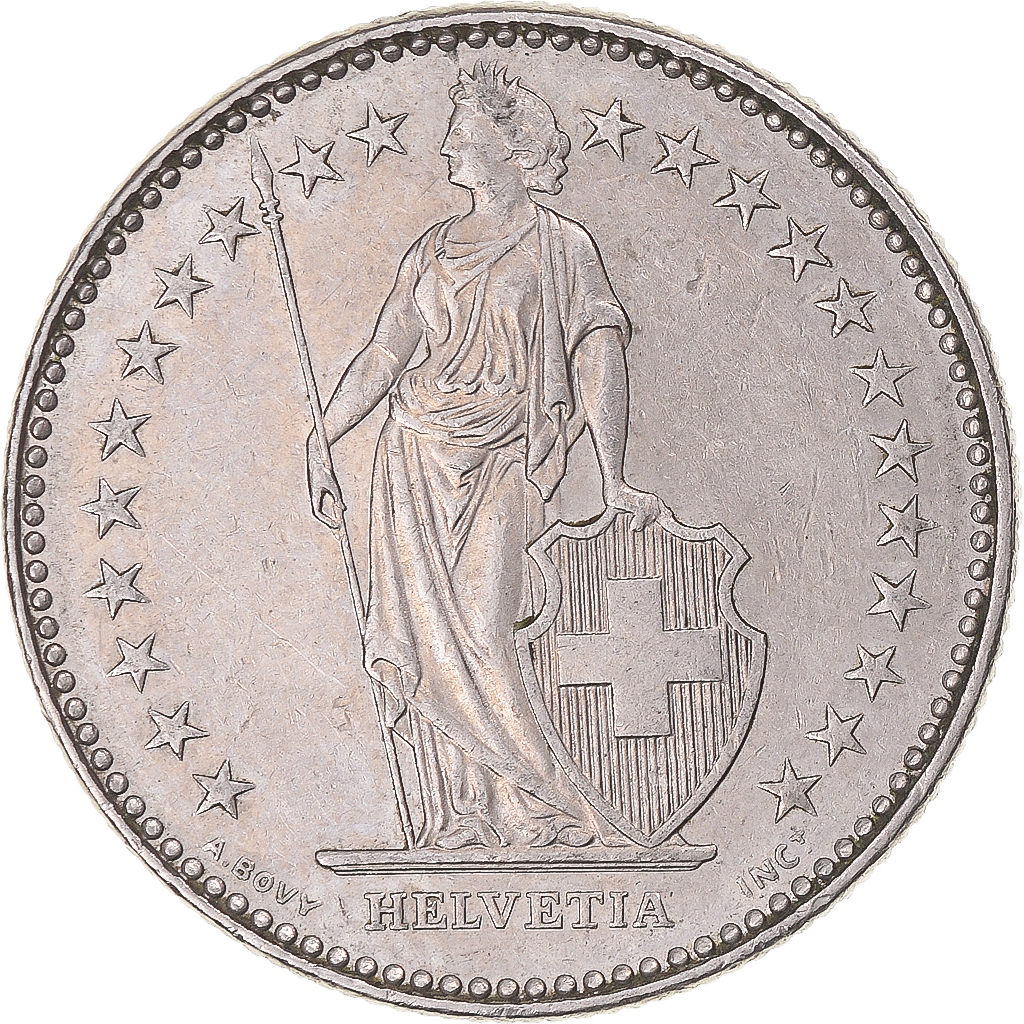フランスアンティーク　② Coin, Switzerland, 2 Francs, 1987 | European Coins