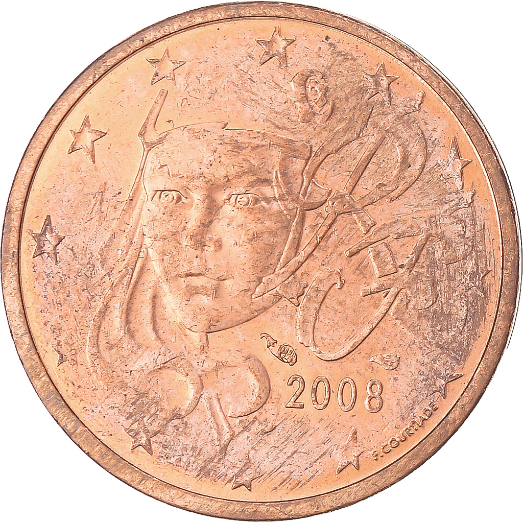 Monnaie, France, 2 Euro Cent, 2008