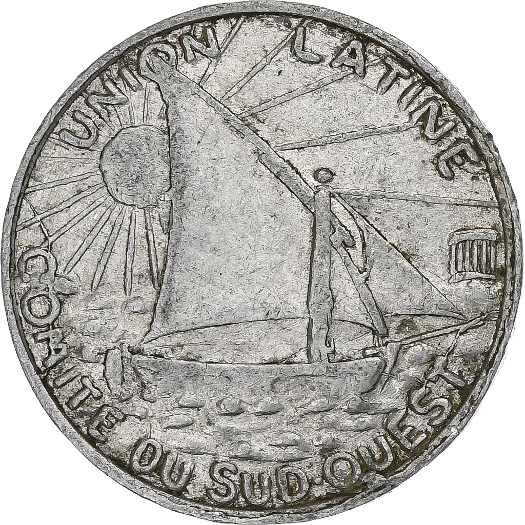 France, Toulouse, 5 Centimes, 1922, , Aluminium