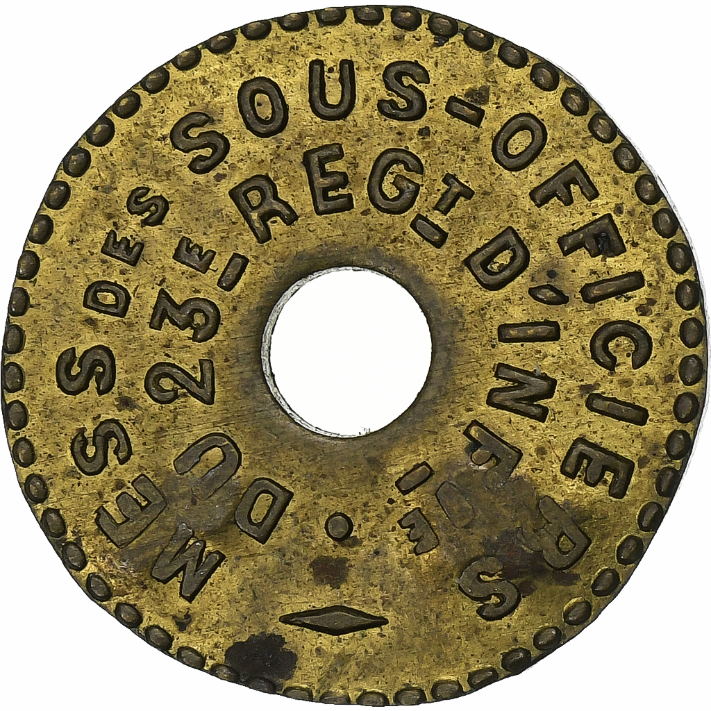 France, Bourg-en-Bresse, 5 Centimes, , Brass