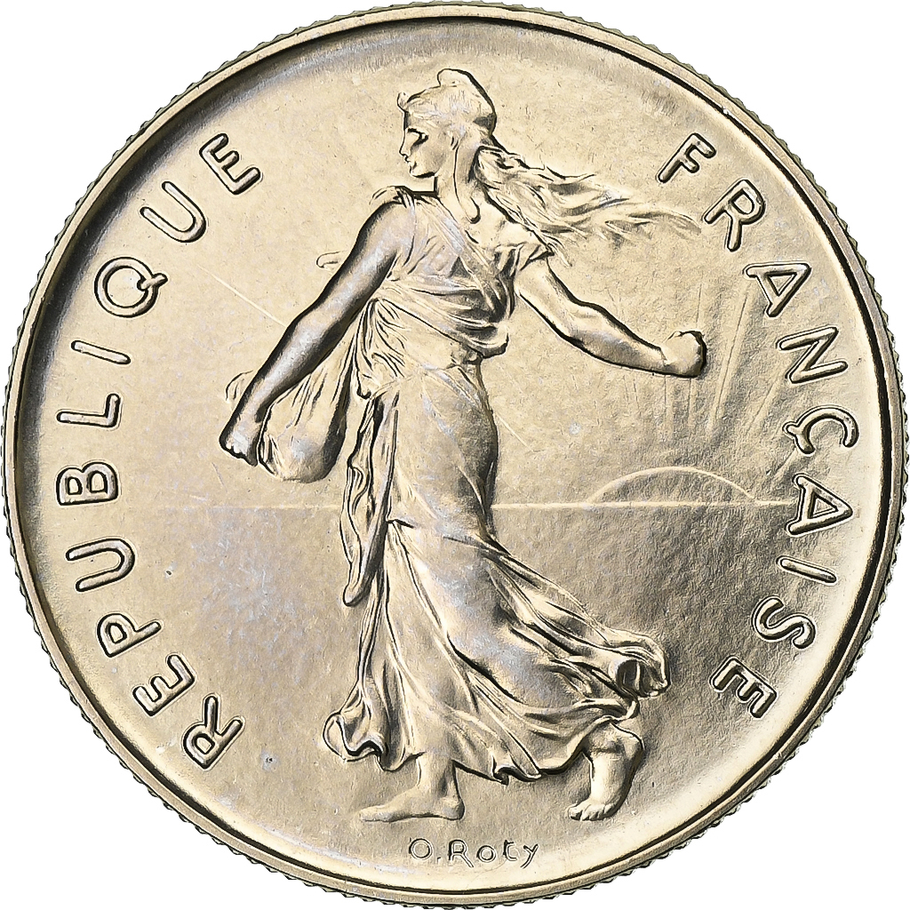 France, 5 Francs, Semeuse, 1979, MDP, série FDC, Cupronickel, MS