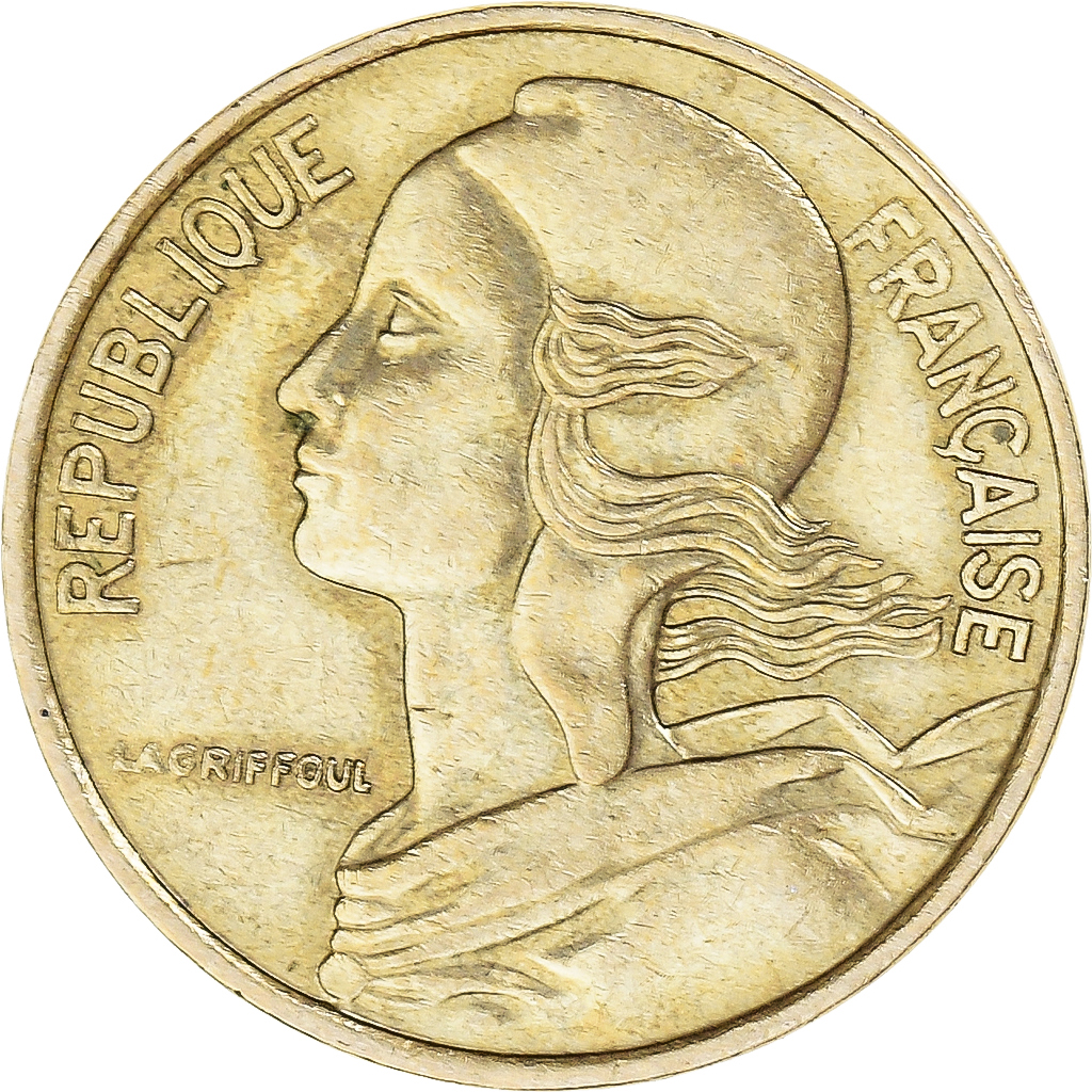 Coin, France, 5 Centimes, 1988