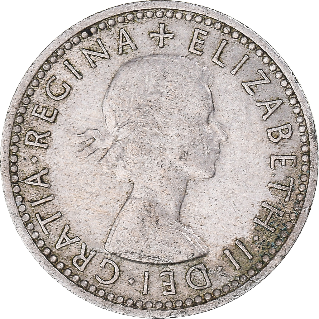 Coin, Great Britain, 6 Pence, 1959