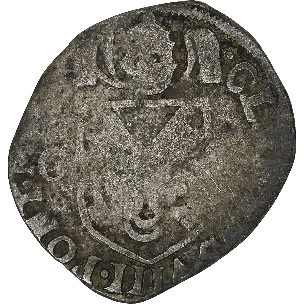Comtat Venaissin, Clement VIII, Douzain, 1593, Carpentras, Billon, 