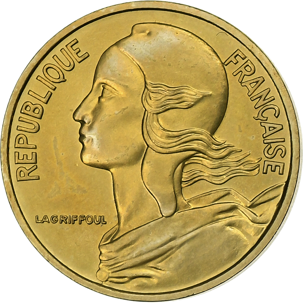 France, 5 Centimes, Marianne, 1978, MDP, série FDC, Bronze-Aluminium, 