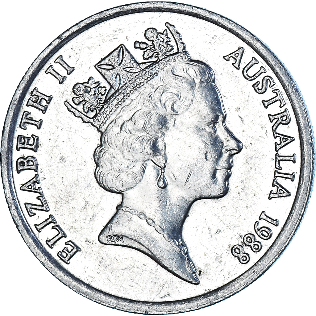 Münze, Australien, 10 Cents, 1988