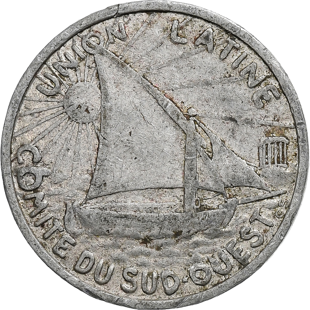 France, Toulouse, 10 Centimes, 1922, , Aluminium