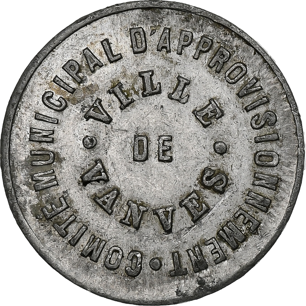 France, Ville de Vanves, 10 Centimes, , Aluminium