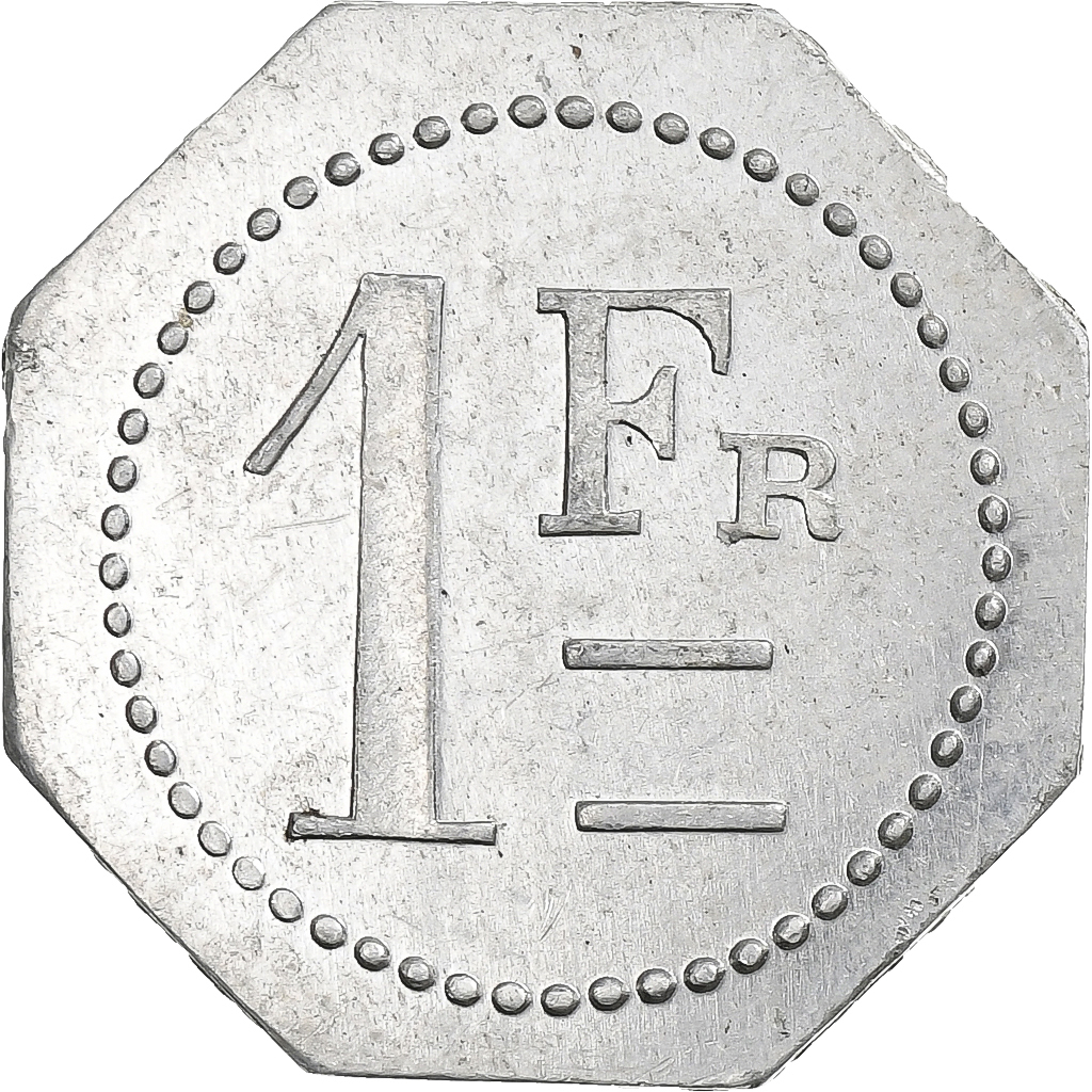 France, 112e R.A.L.D., 1 Franc, , Aluminium