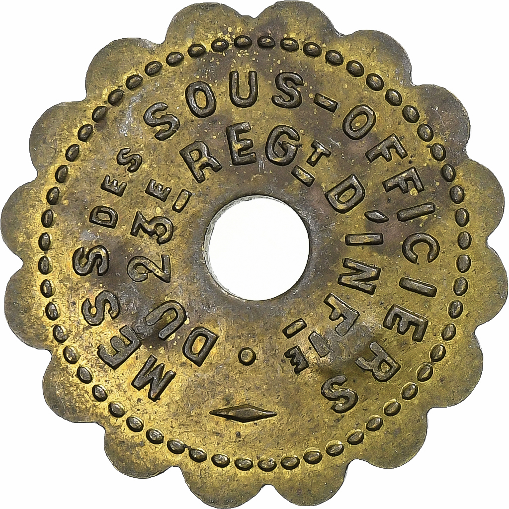 France, Bourg-en-Bresse, 15 Centimes, , Brass