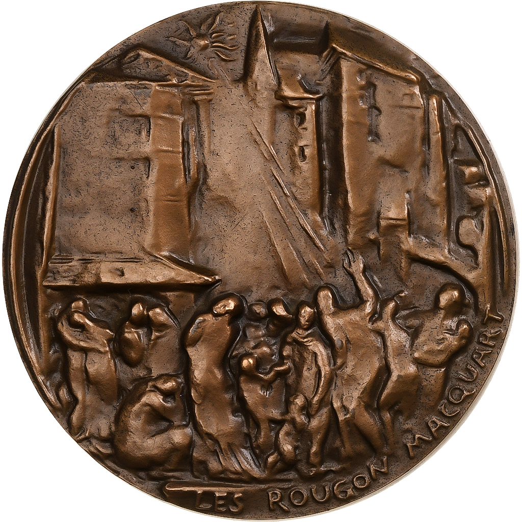 Frankrijk, Medaille, 50e anniversaire de décès, Émile Zola, Undated (1952)