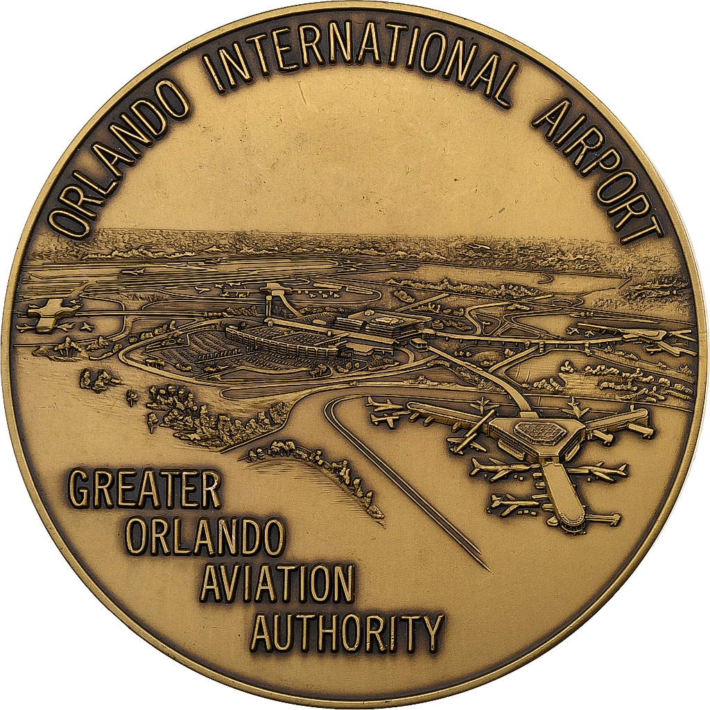 United States, Medal, Orlando International Airport, GOAA, Bronze, 