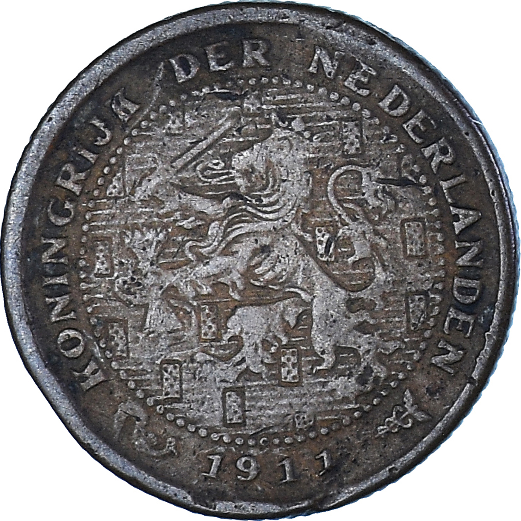 Coin, Netherlands, 1/2 Cent, 1911