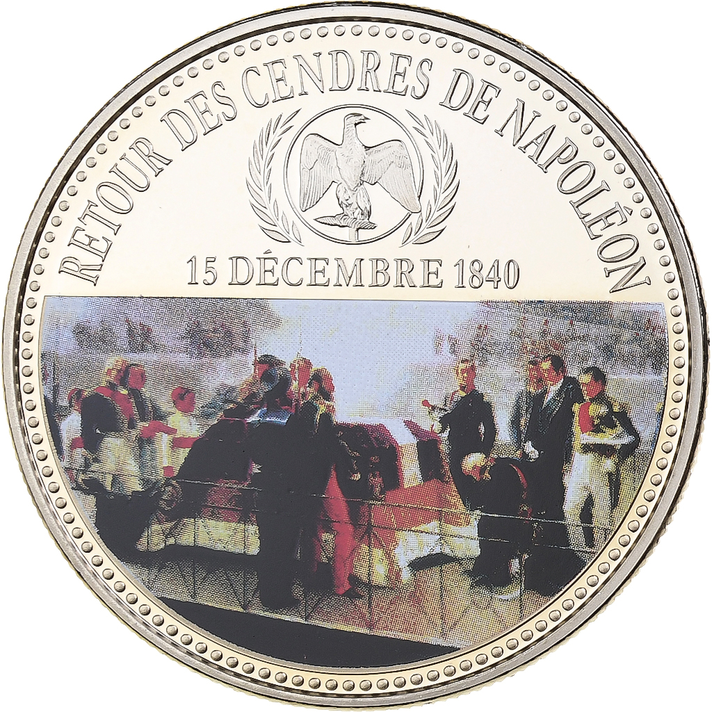France, Medal, Napoleon I, Retour des cendres, Utrecht, Cupronickel, Colorized