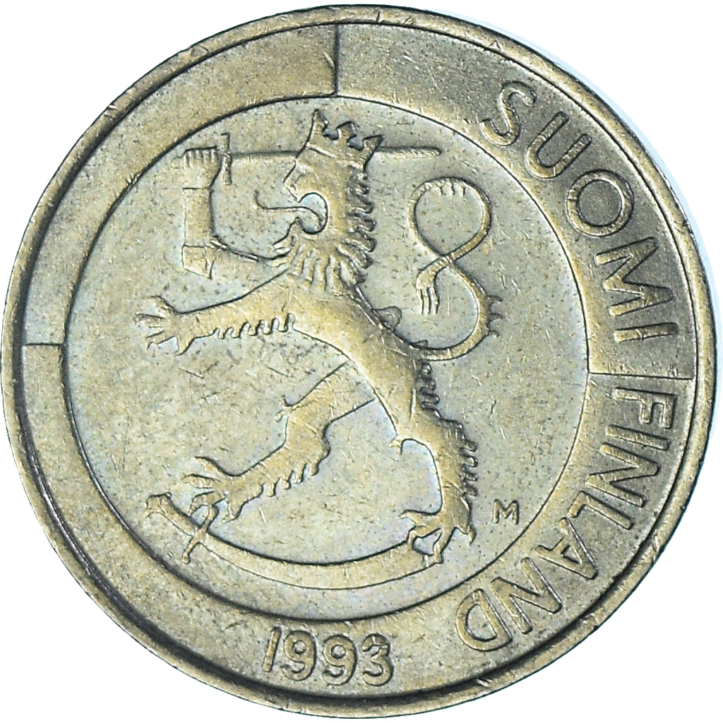 Coin, Finland, Markka, 1993