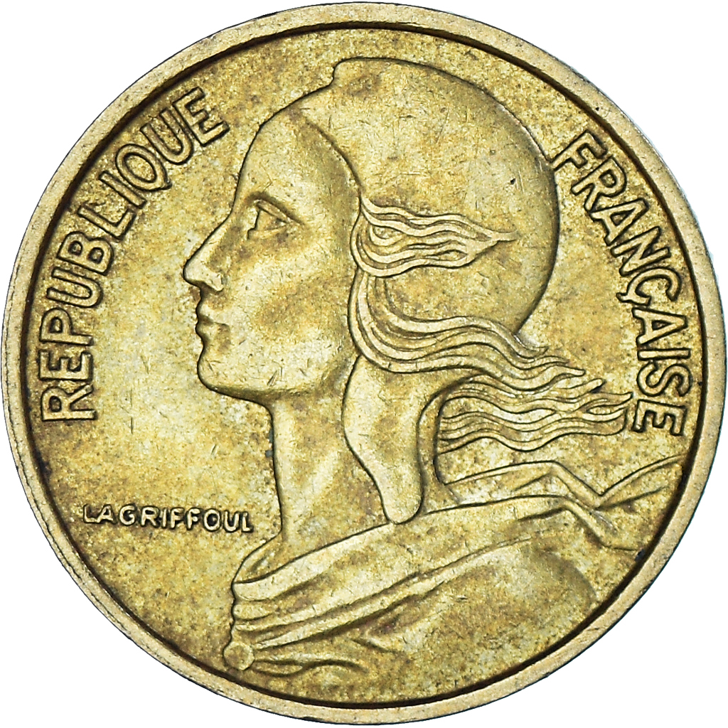 Coin, France, 5 Centimes, 1970