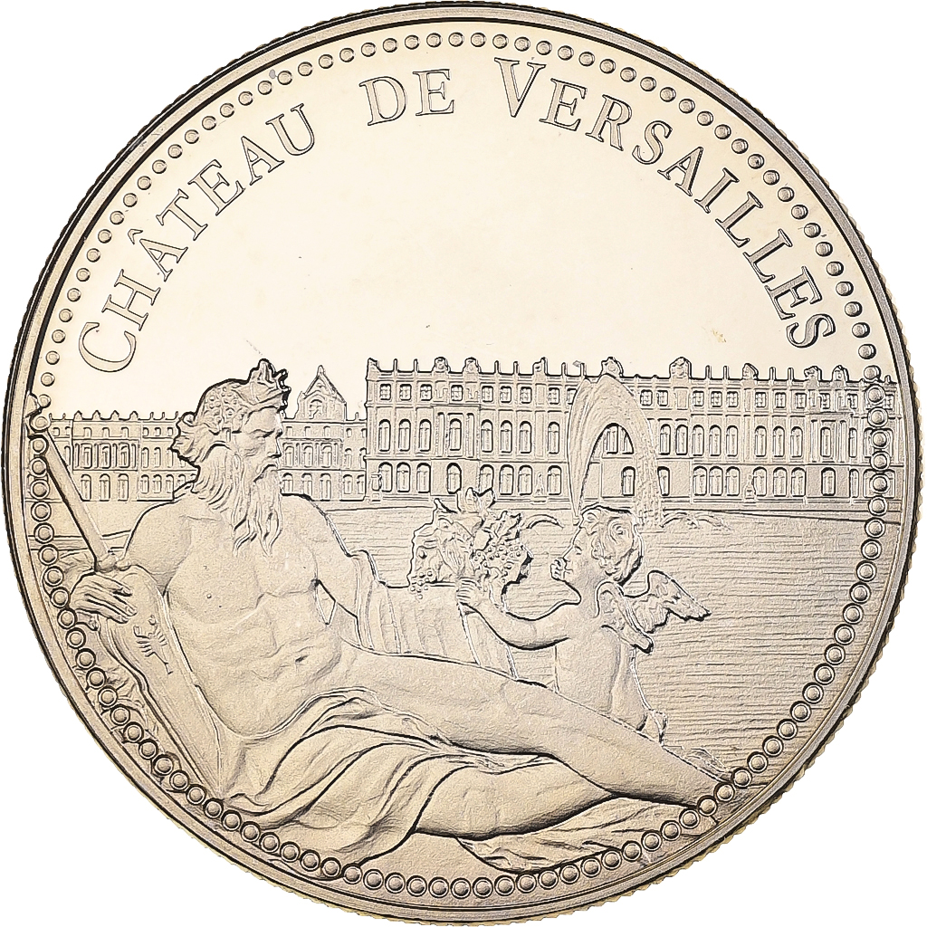 France, Medal, Château de Versailles, Utrecht, Copper-nickel, 