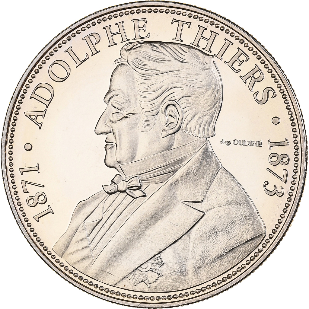 France, Medal, Adolphe Thiers, Président de la République, Utrecht