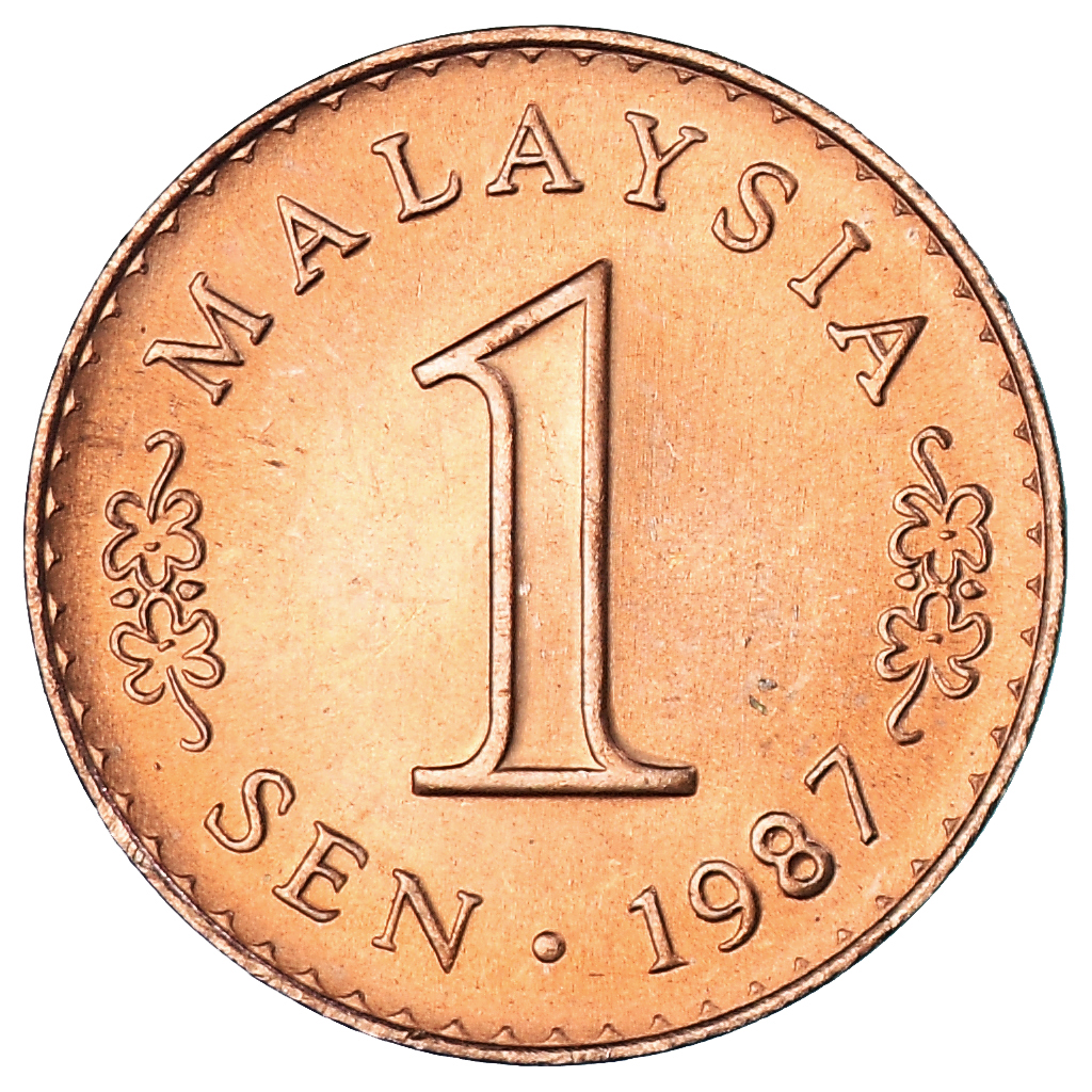 Coin, Malaysia, Sen, 1987
