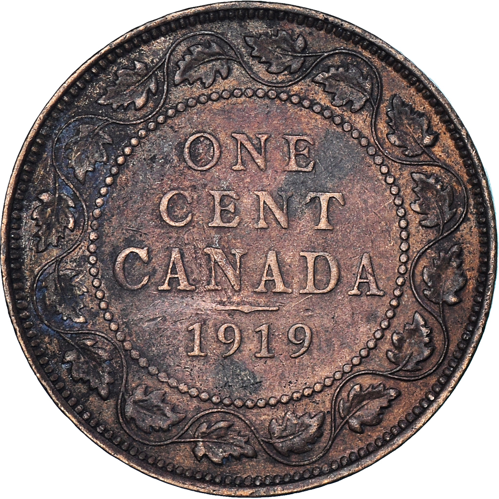 Coin, Canada, Cent, 1919