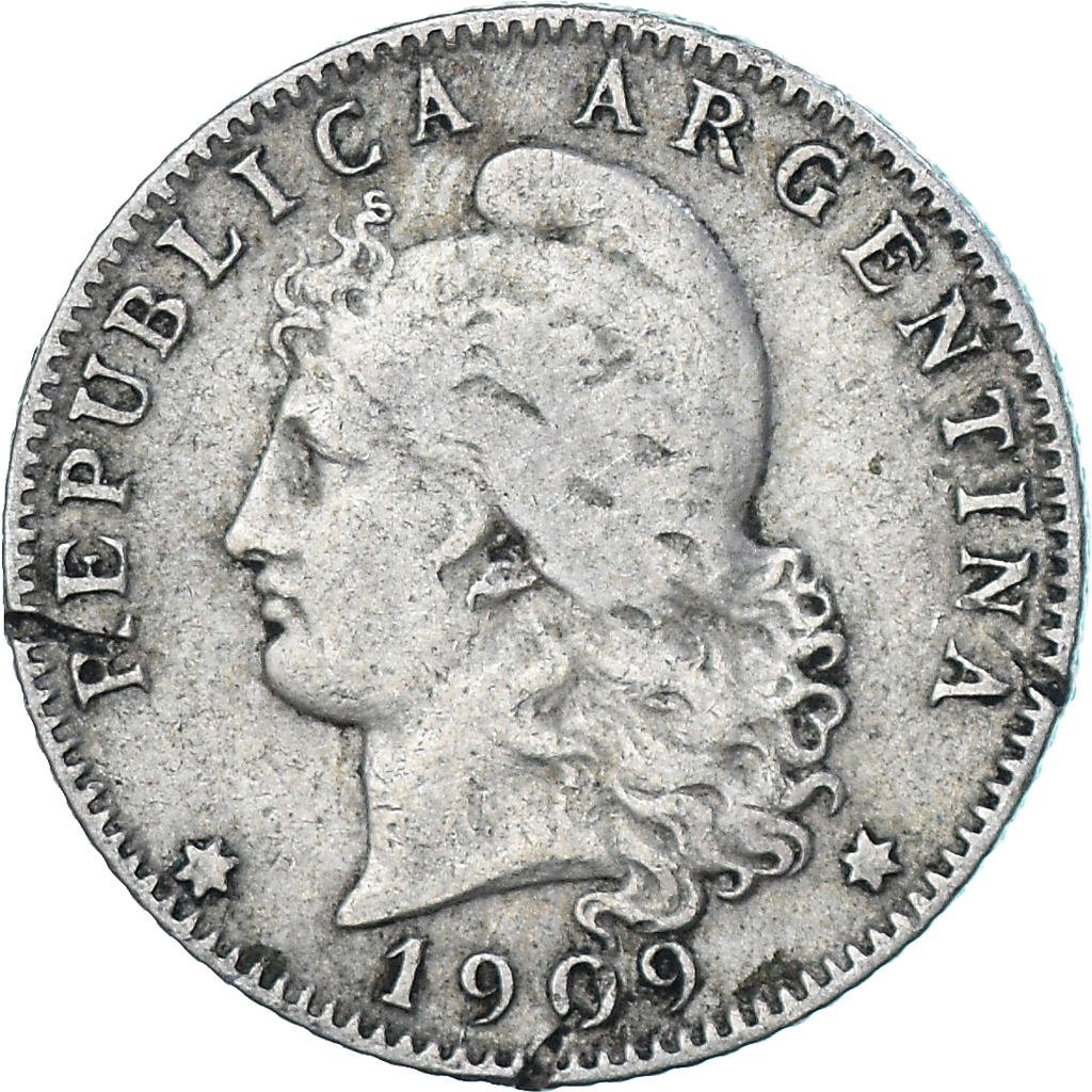 Coin, Argentina, 20 Centavos, 1909