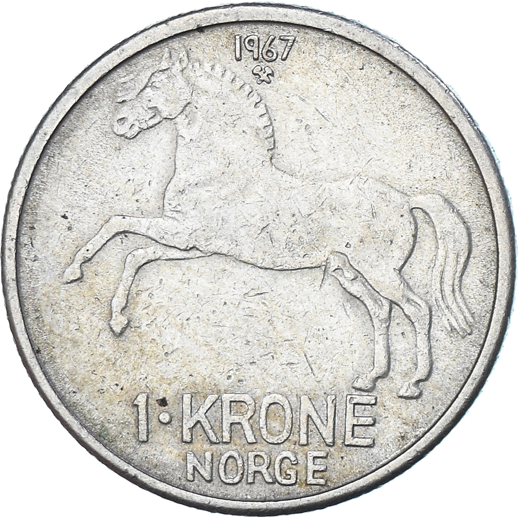 Moneta, Norvegia, Krone, 1967
