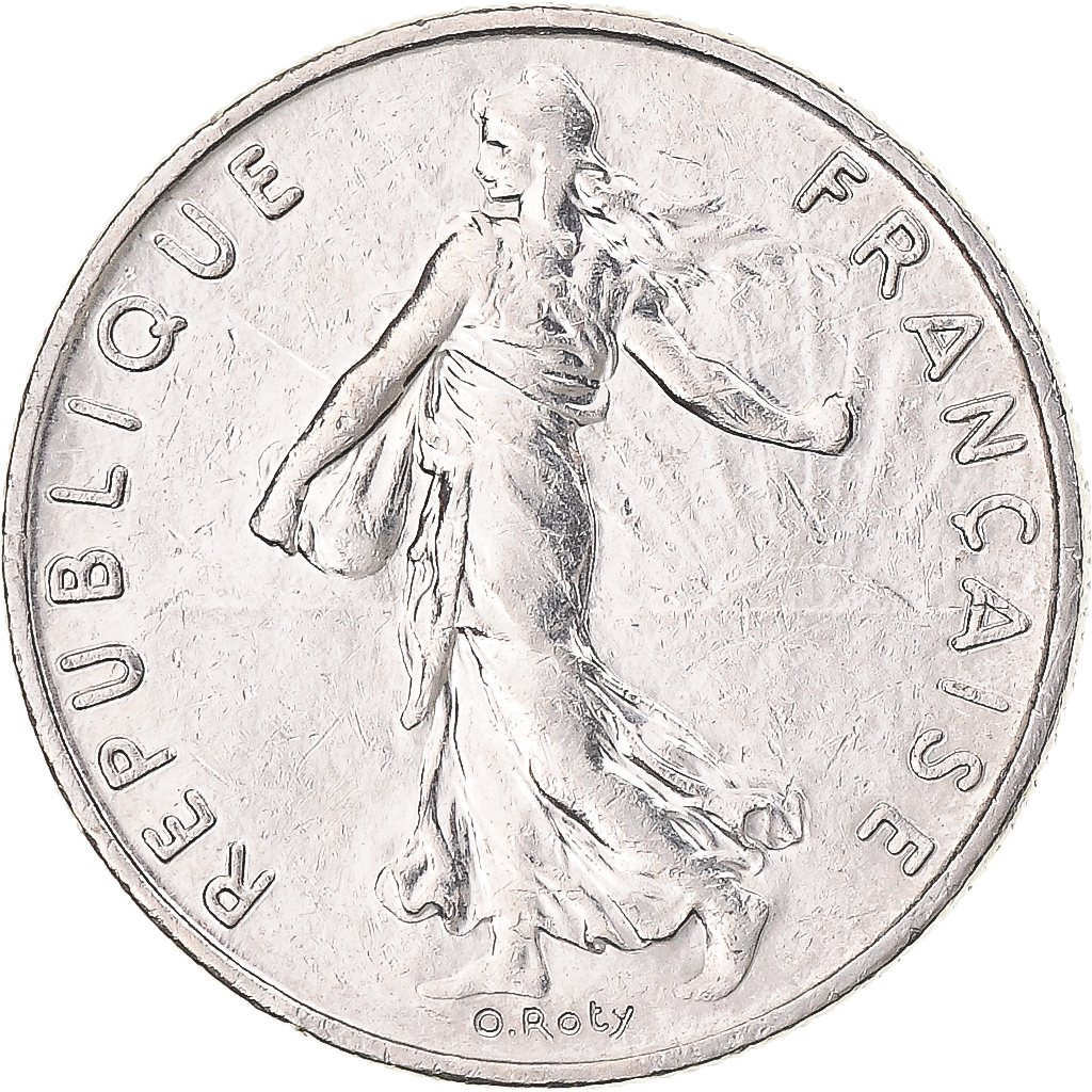 Coin, France, 1/2 Franc, 1995