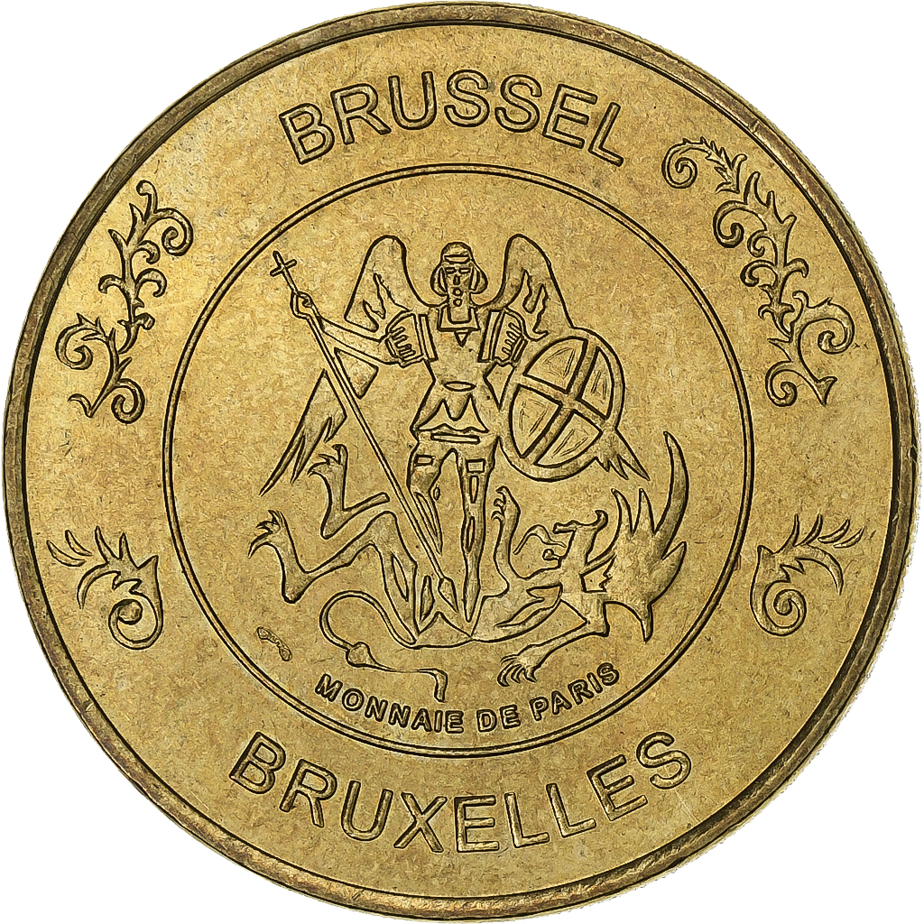 France, Tourist token, Brussels, Manneken-Pis, Undated (1999), MDP, Brass