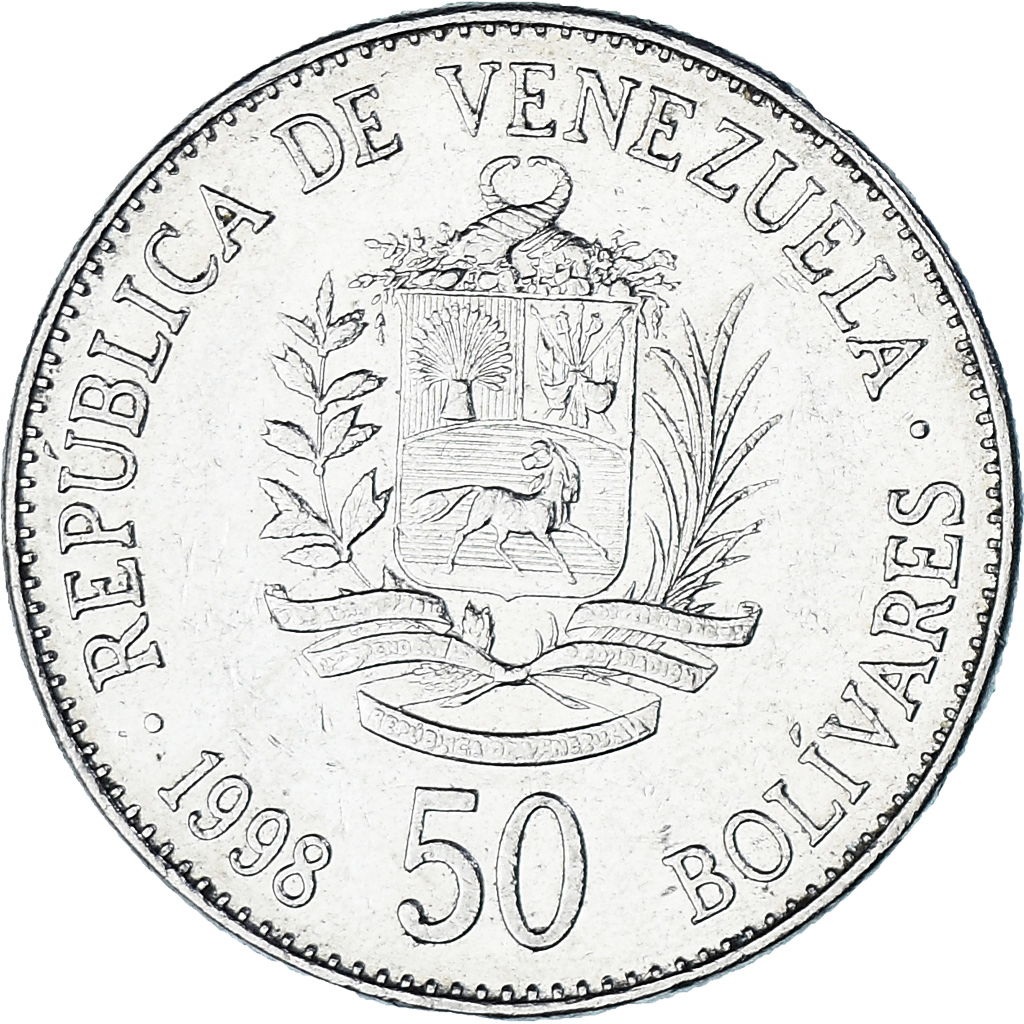 Venezuela, 50 Bolivares, 1998