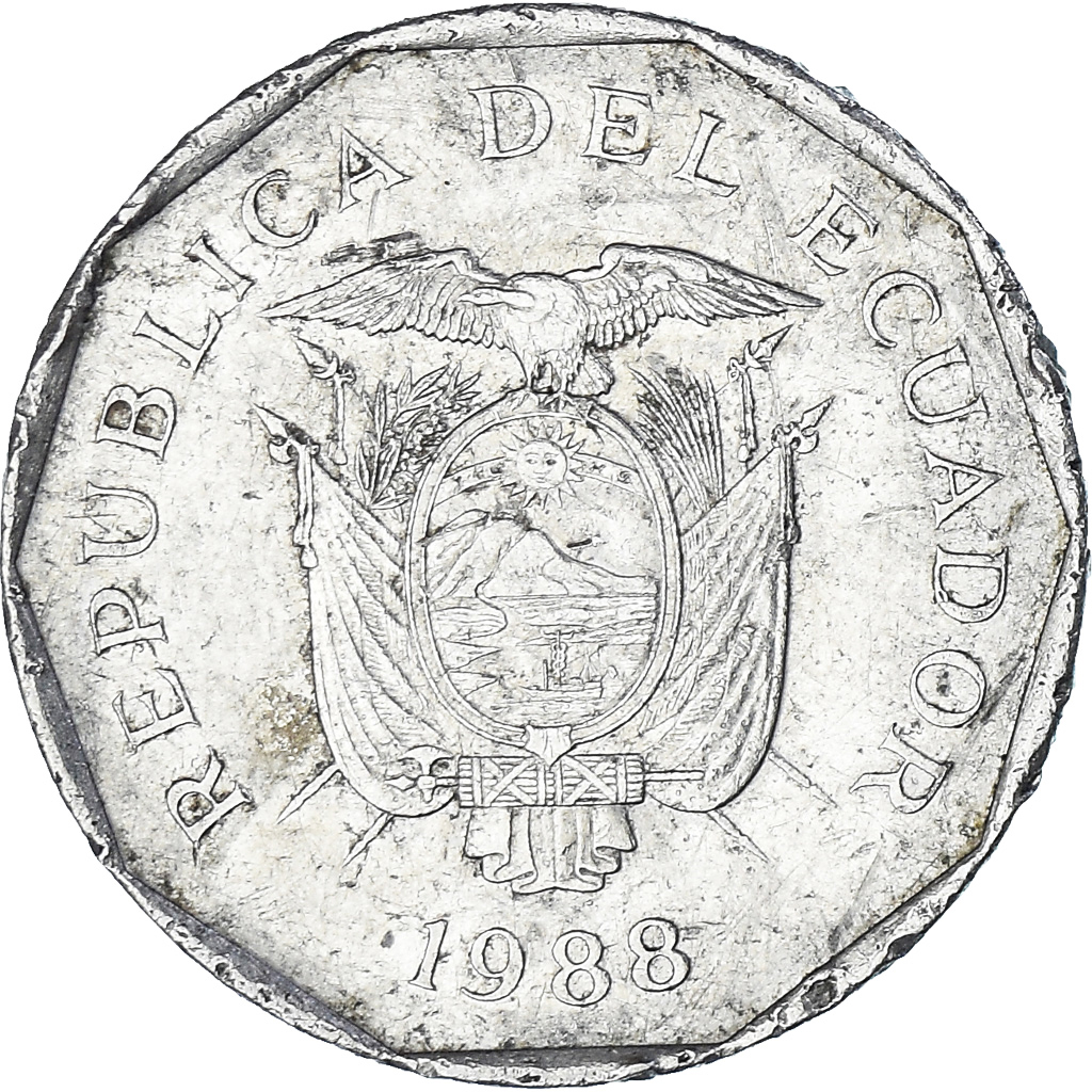Ecuador, 10 Sucres, Diez, 1988