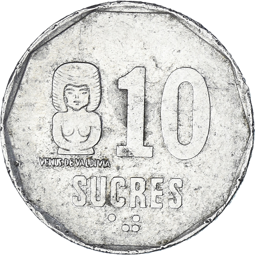 Ecuador, 10 Sucres, Diez, 1988