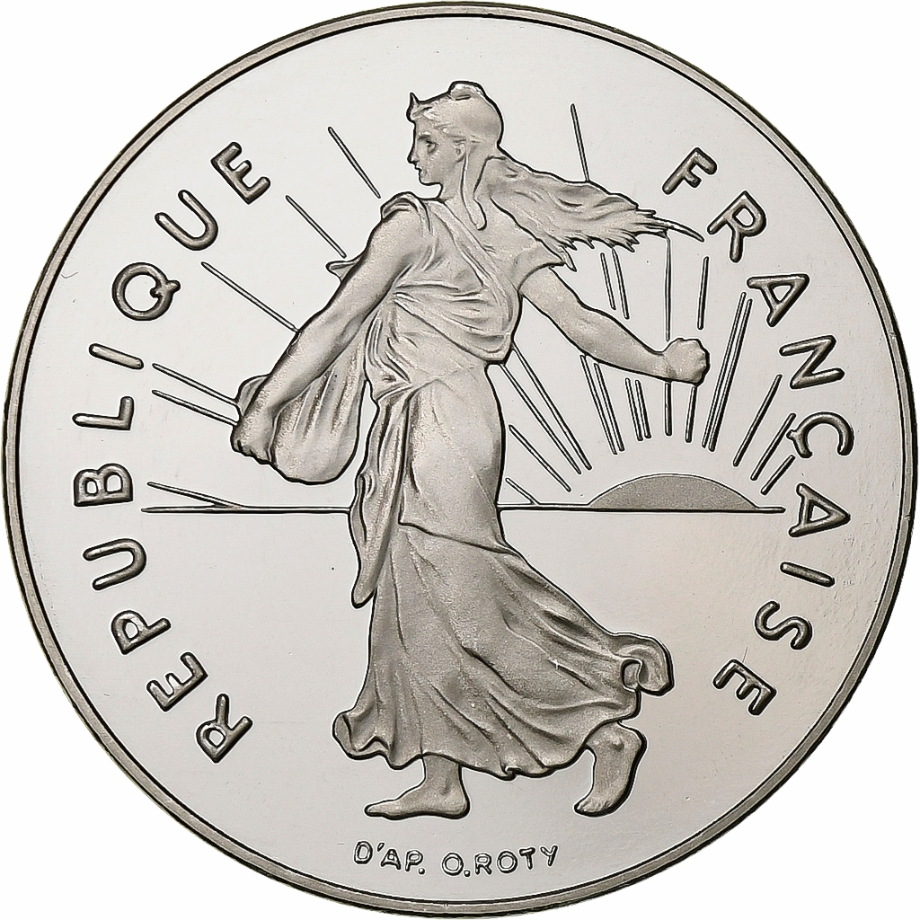 France, 5 Francs, Semeuse, 2000, MDP, Proof, Cupronickel, 