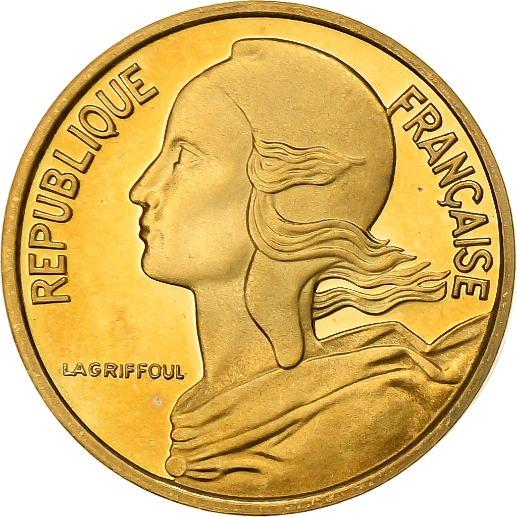 France, 5 Centimes, Marianne, 1998, MDP, Proof, Bronze-Aluminium, 