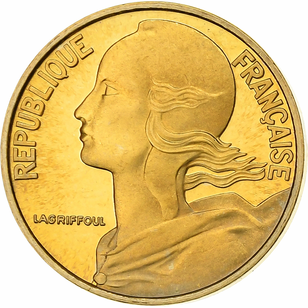 France, 5 Centimes, Marianne, 2000, MDP, Proof, Bronze-Aluminium, 