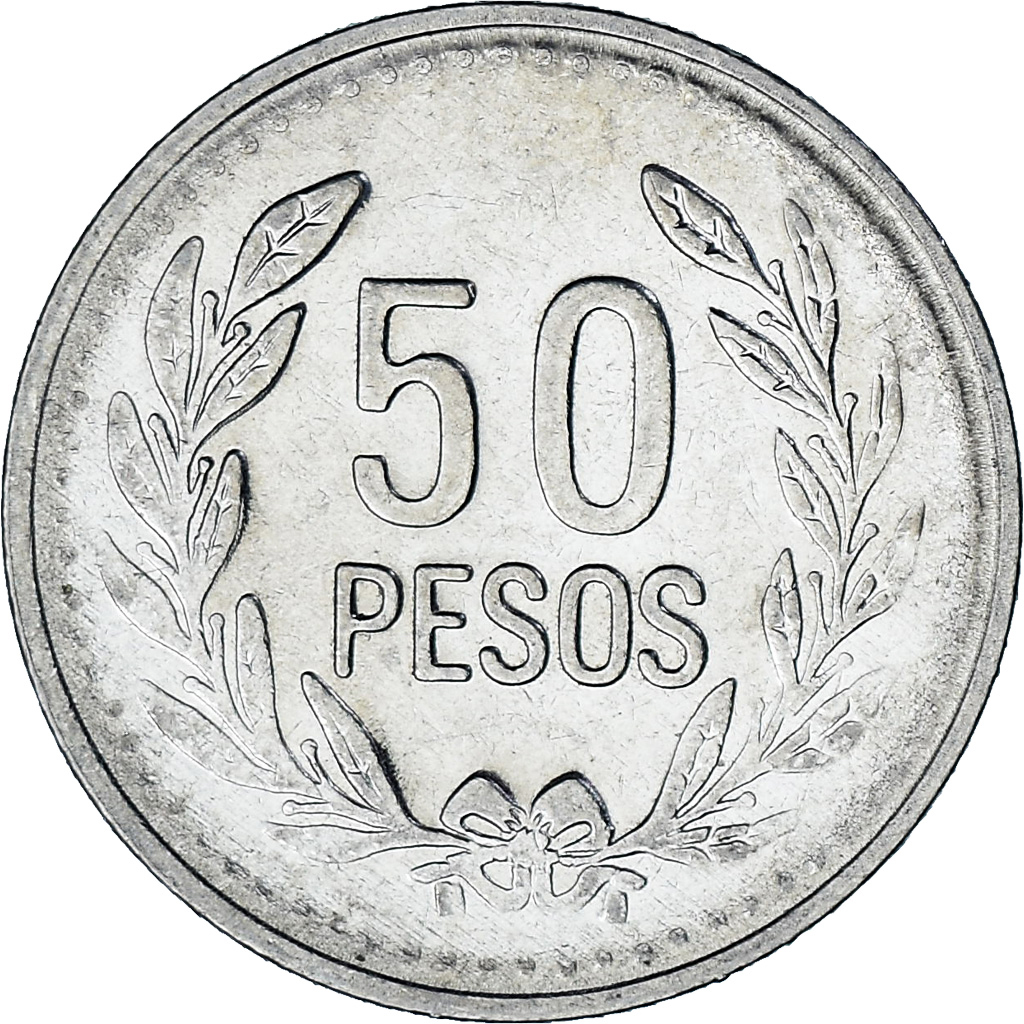 Colombia, 50 Pesos, 2010