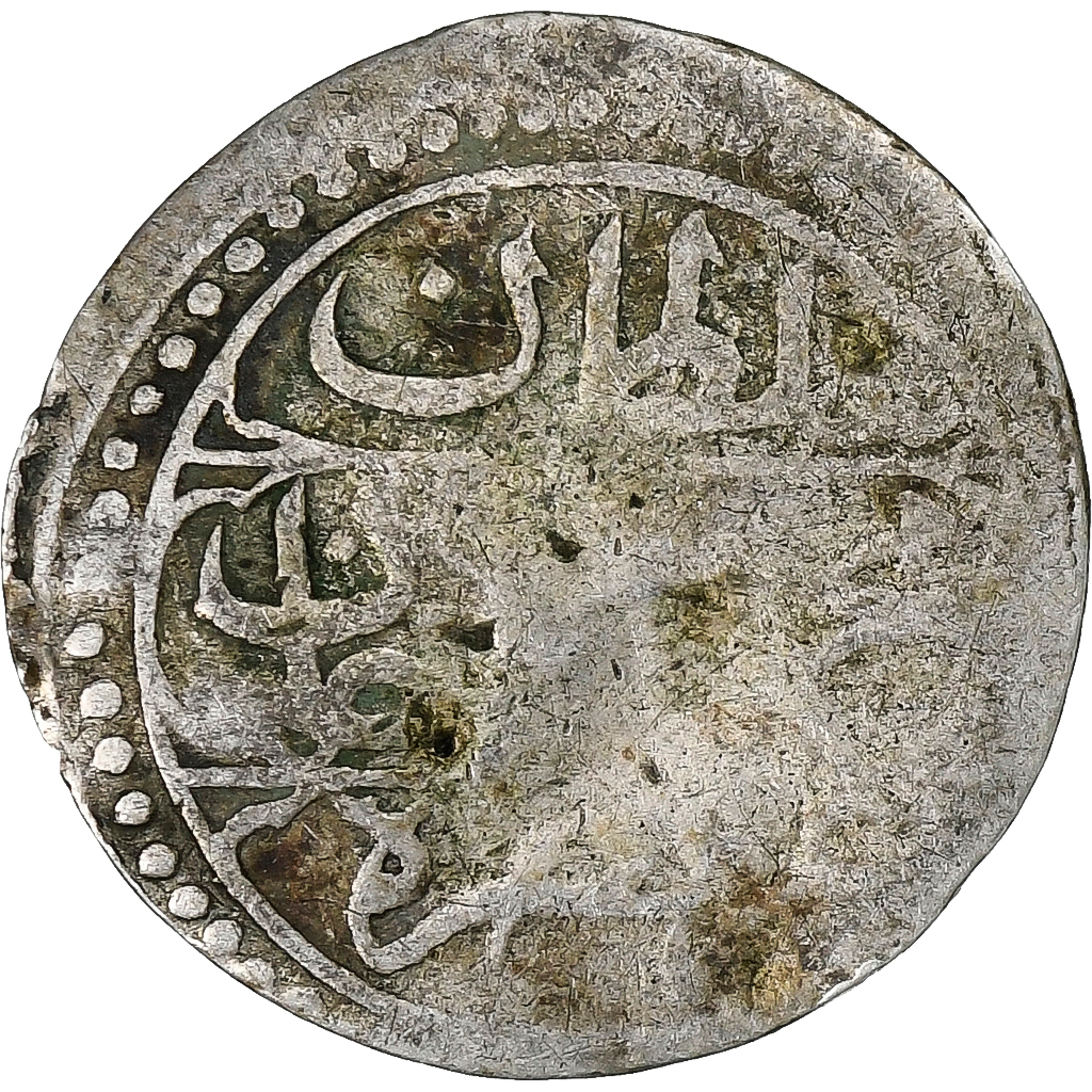 Algeria, Mahmud II, 1/8 Budju, AH 1240 (1825), Silver, F, KM:74