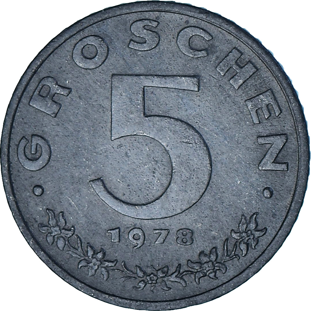 Austria, 5 Groschen, 1978
