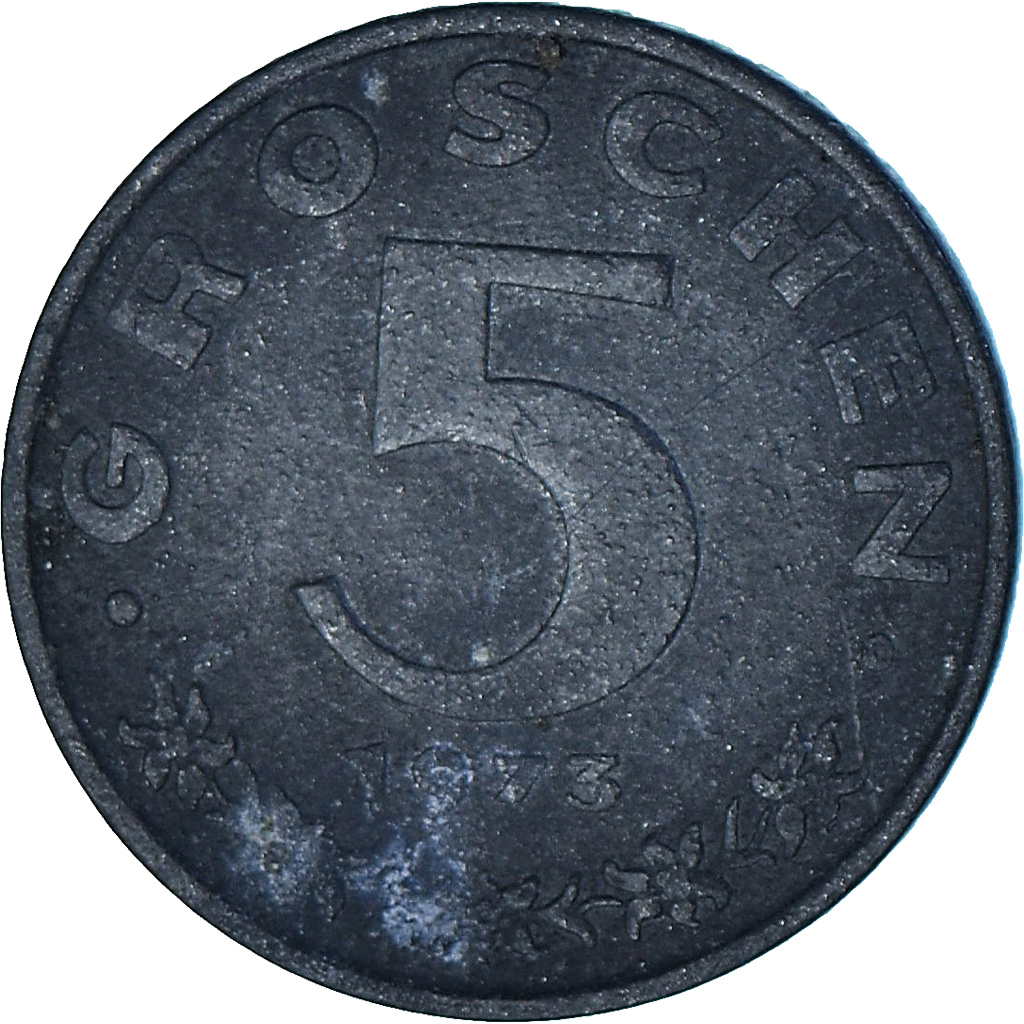 Austria, 5 Groschen, 1973
