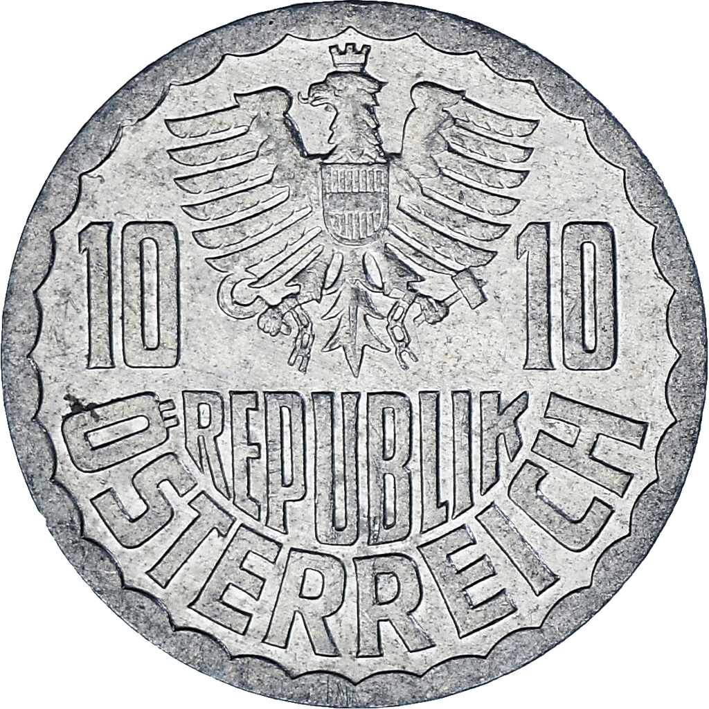 Austria, 10 Groschen, 1988