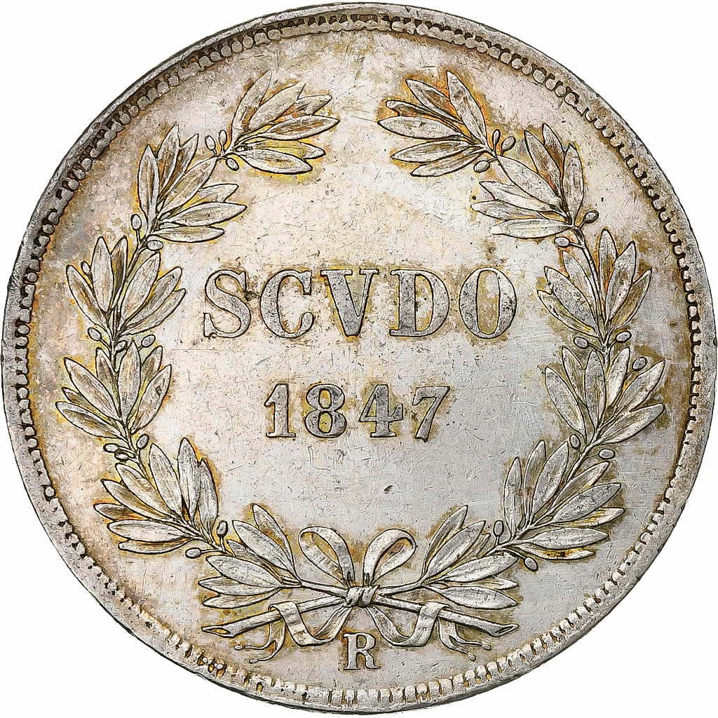 Papal States, Pius IX, Scudo, 1847, Rome, Silver, , KM:1336.1