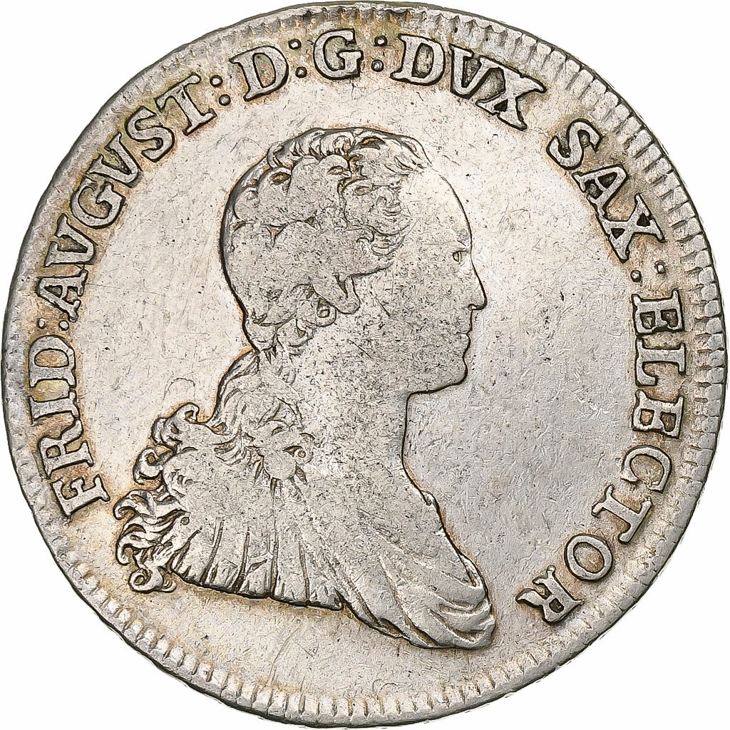 Electorate of Saxony, Friedrich August III, 2/3 Thaler, 1766, Dresden, Silver