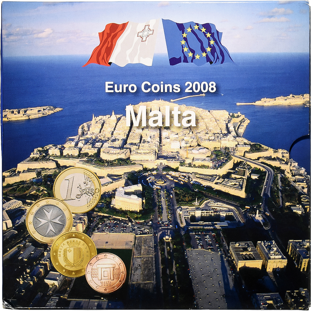 Malta, Set 1 ct. - 2 Euro, BU, 2008, MDP, STGL