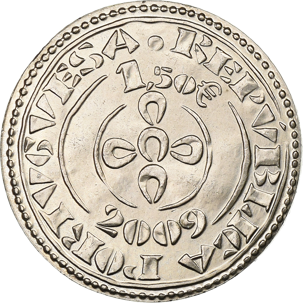 Portugal, 1,5 Euro, Morabitino, 2009, Lisbon, Cupronickel, VZ, KM:789