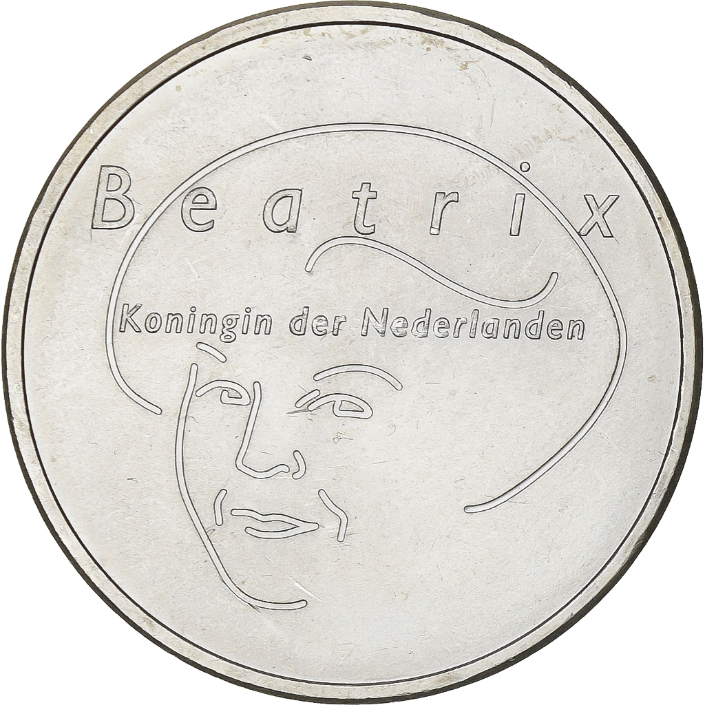 Pays-Bas, Beatrix, 5 Euro, Élargissement de l'UE, 2004, Utrecht, Argent, SPL